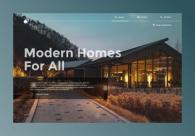 Landing page for a house interior company landing page ui ux web website