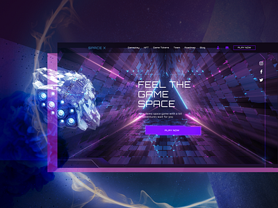SPACE X website ui uiux website