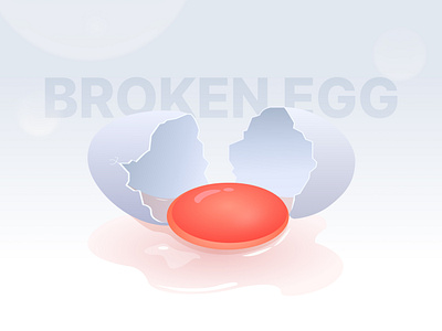 Broken egg broken egg graphic design illustration payment failed ui user experience