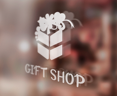 Gift shop logo. branding gift giftshop graphic design icons illustration logo pattern typography vector