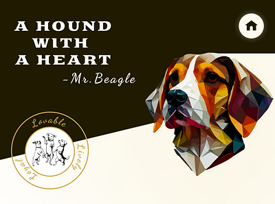 Mr. Beagle Web design using Figma beagle design dog figma illustration landing page pet love ui