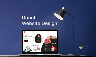 donut store website design donut ui website