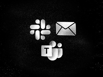 Communication Channels black and white channel communication email illustration message messenger microsoft microsoft teams shading slack teams teamwork texture