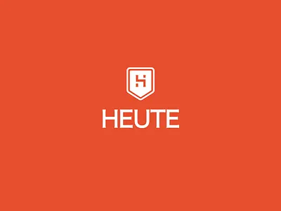 Heute logotype brand branding graphic design icon illustration logo typography vector