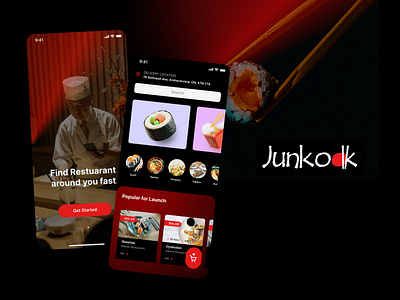 Food Mobile App UI UX Design app design food logo mobile restaurant ui ux