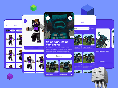 Minecraft Pocket Edition designs, themes, templates and downloadable  graphic elements on Dribbble