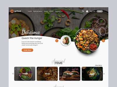 Food Delivery Landing Page app app design design logo ui ux