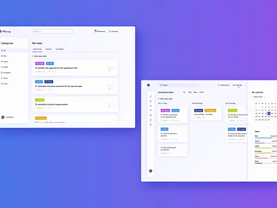 Personal Planner Design Concept design ui ux