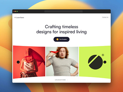 Bend® - Free Framer Template framer free header hero home landing page minimal portfolio template ui ux webflow