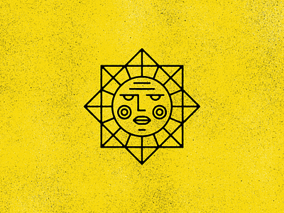 Sun Illustration branding design face graphic design icon illustration logo mark summer sun sun face symbol texture