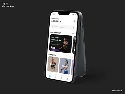Workout app #023 dailyui design figma graphic design ui uiux ux