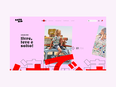Sato Kid - Fashion Ecommerce branding design fashion interface site ui ux