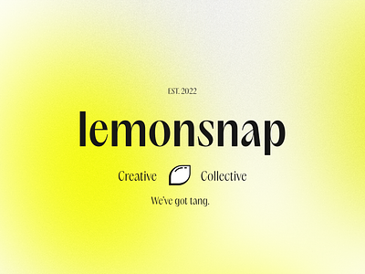 Lemonsnap Creative Collective brand design branding graphic design lemons logo logo with tagline logomark