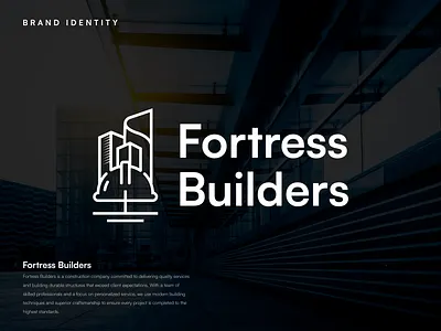 Fortress Builders brand brand identity branding builders building logo combination mark construction construction logo icon identity logo logo design logo mark logodesign logos mark modern logo property logo real estate logo vector