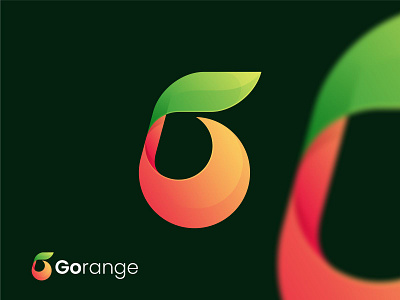 Colorful GoRange Logo branding colorful design fruit g graphic design green icon illustration letter g lettermark logo logoinspiration logotype modern monogram orange ui