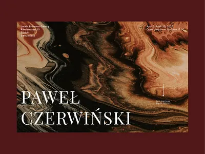 Exhibition page exhibition landing layout page photography ui web website