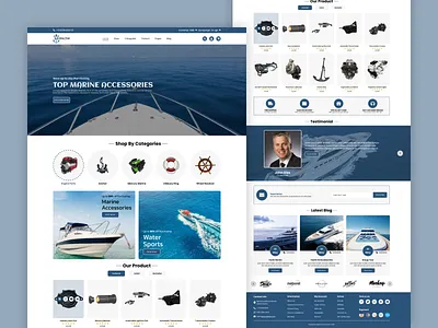 Marina Store | E-commerce app branding design graphic design homepage illustration logo typography ui uiux design ux vector webdesign