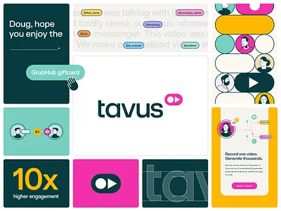 Tavus Brand Identity ai brand brand identity branding exploration figma illustration logo mark product tavus web