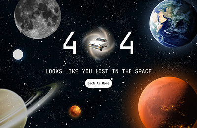 404 error not found! 008 404 dailyui dailyui008 design error error page galaxy moon not found space ui