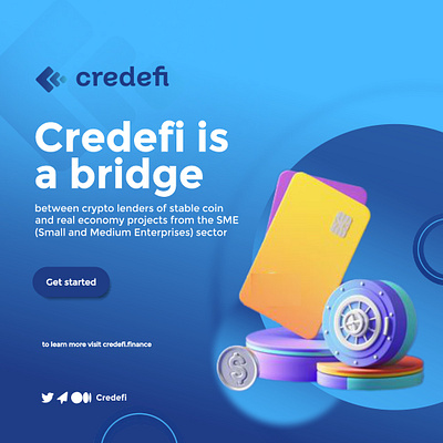 Crypto Project : Credefi branding coreldraw design graphic design