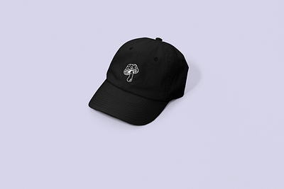 Mushroom Baseball Hat apparel branding cottagecore design embroidery graphic design hat illustration logo mushroom