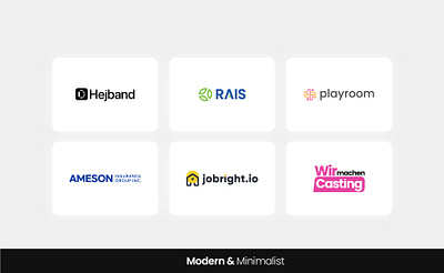 Modern Logo designs combination mar lettermark logo design moderm word mark
