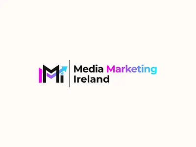 Media Marketing Ireland gradient logo letter m m m logo marketing logo mmi logo modern