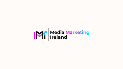 Media Marketing Ireland gradient logo letter m m m logo marketing logo mmi logo modern