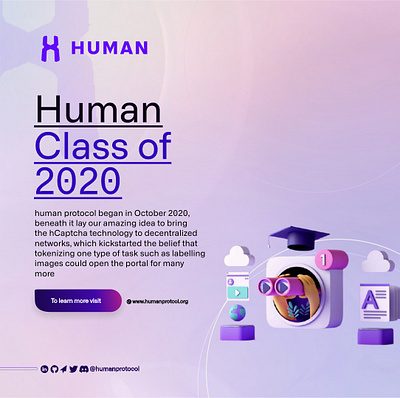 Crypto Project : Human Protocol branding coreldraw design graphic design illustration