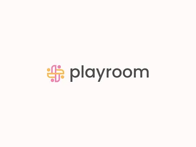 Playroom (Social App) minimalist kid logo playroom vibrant