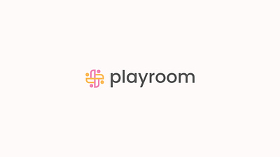 Playroom (Social App) minimalist kid logo playroom vibrant
