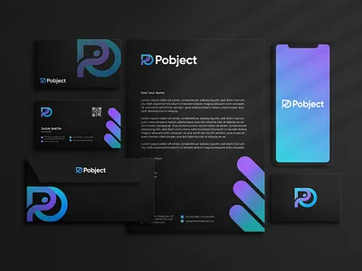 Dark Gradient Branding (Dev Agency) branding dev agecny web developer