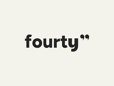 Branding / Brand identity - fourty" brand identity branding design logo logo design logotype
