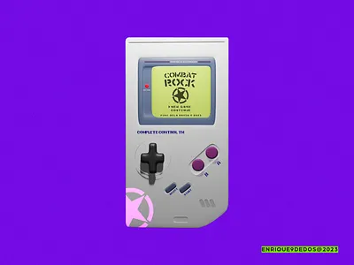 Bored? How about playing? Combat Rock... 3d 3dart 3dmodeling blender design gameboy gaming graphic design illustration punk punkrock