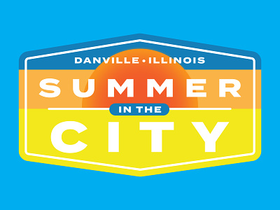 Logo: Summer in the City: Danville, IL branding design graphic design hamburg solutions illustration logo vector
