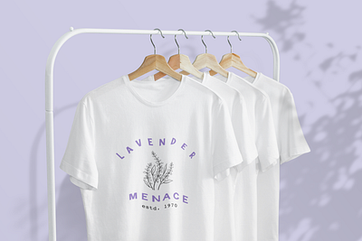 Lavender Menace apparel design digital art drawing graphic design graphic tee illustration tshirt typography