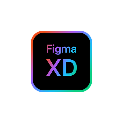 Figma XD Logo concept adobe adobe illustrator branding design figma graphic design illustration logo typography ui ux vector
