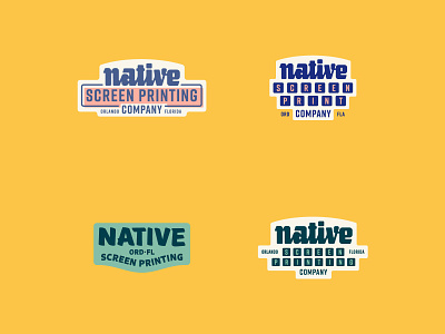 Native Screen Printing Co badge handlettering hashtaglettering lettering
