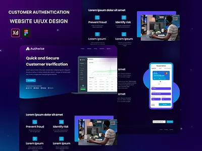 Customer Authentication Website business website design case study customer authentication customer authentication website graphic design landing page design mobile app design ui ui ux ui ux designer user experience design user interface web ui web ui design website design website home page design