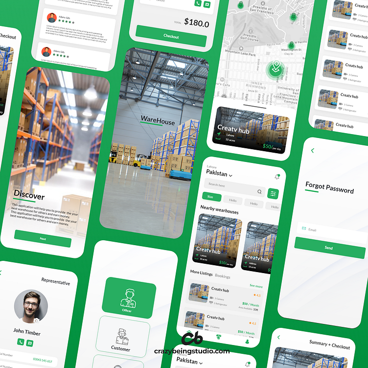 WareHouse Mobile App by Crazy Being Studio on Dribbble