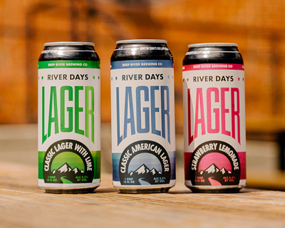 River Days Lager adobe illustrator beer labels beer packaging brand design branding design food and beverage graphic design illustration logo package design packaging photography vector