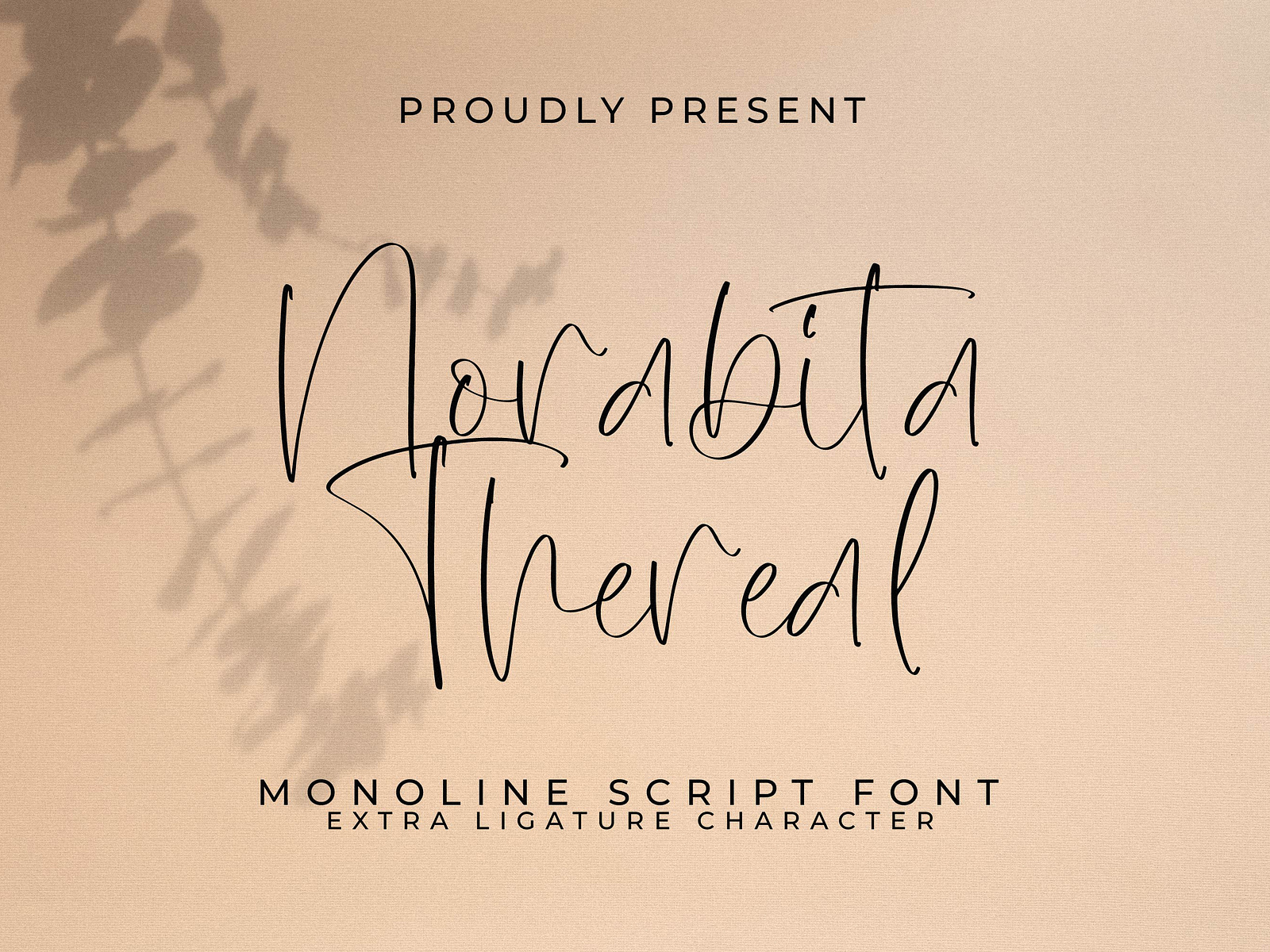 Norabita Thereal - Monoline Script Font by IntegritypeStudio on Dribbble