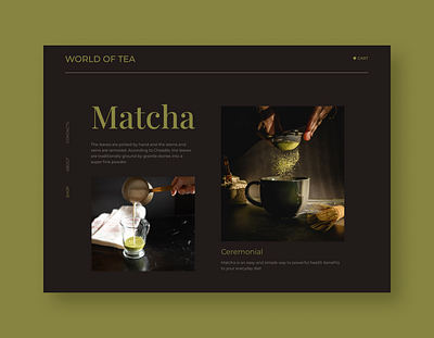 Matcha Tea Ceremony Concept - Rebound design ui ux