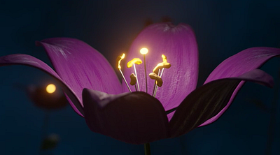 Flower 3d aftereffects animation blender design graphic design motion graphics