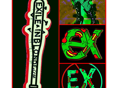 Exileinblonde. The many brands. artwork branding dark art design digital art exileinblonde illustration logo ui webdesign