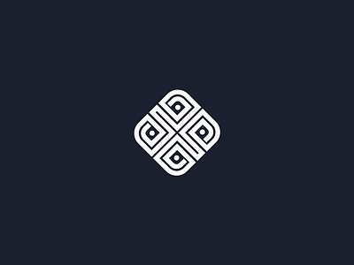 Logomark abstract bold cross icon logo logodesigner mark ornament stripes