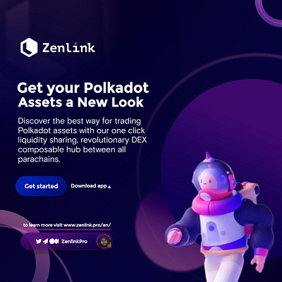 Crypto Project : Zenlink branding design graphic design illustration