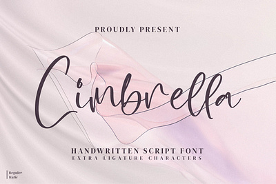 Cimbrella - Handwritten Script Font hand