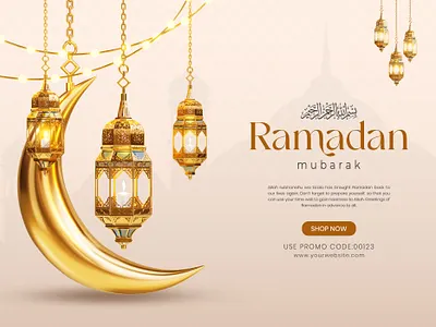 3d-ramadan-kareem-social-media-banner-template branding design graphic design ui ux