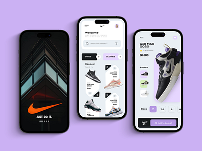 Nike Shoe Concept 3d animation app branding design graphic design illustration logo ui vector